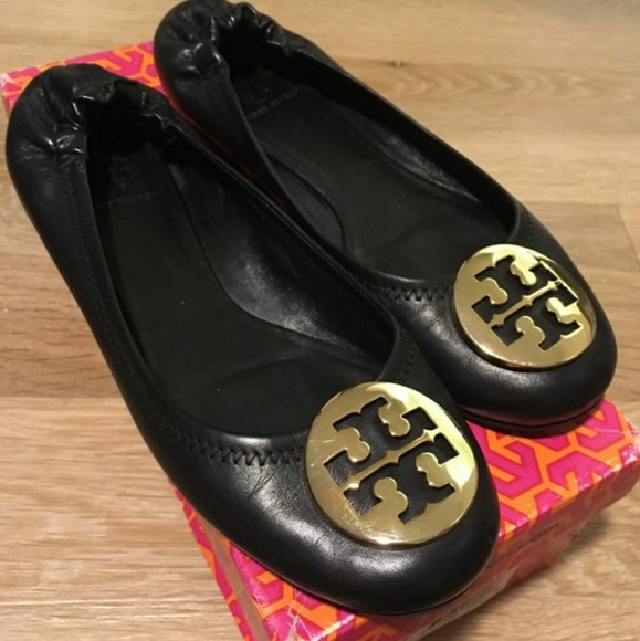 SOLD Tory Burch Classic Reva Flats 7.5 - Picture 1 of 5